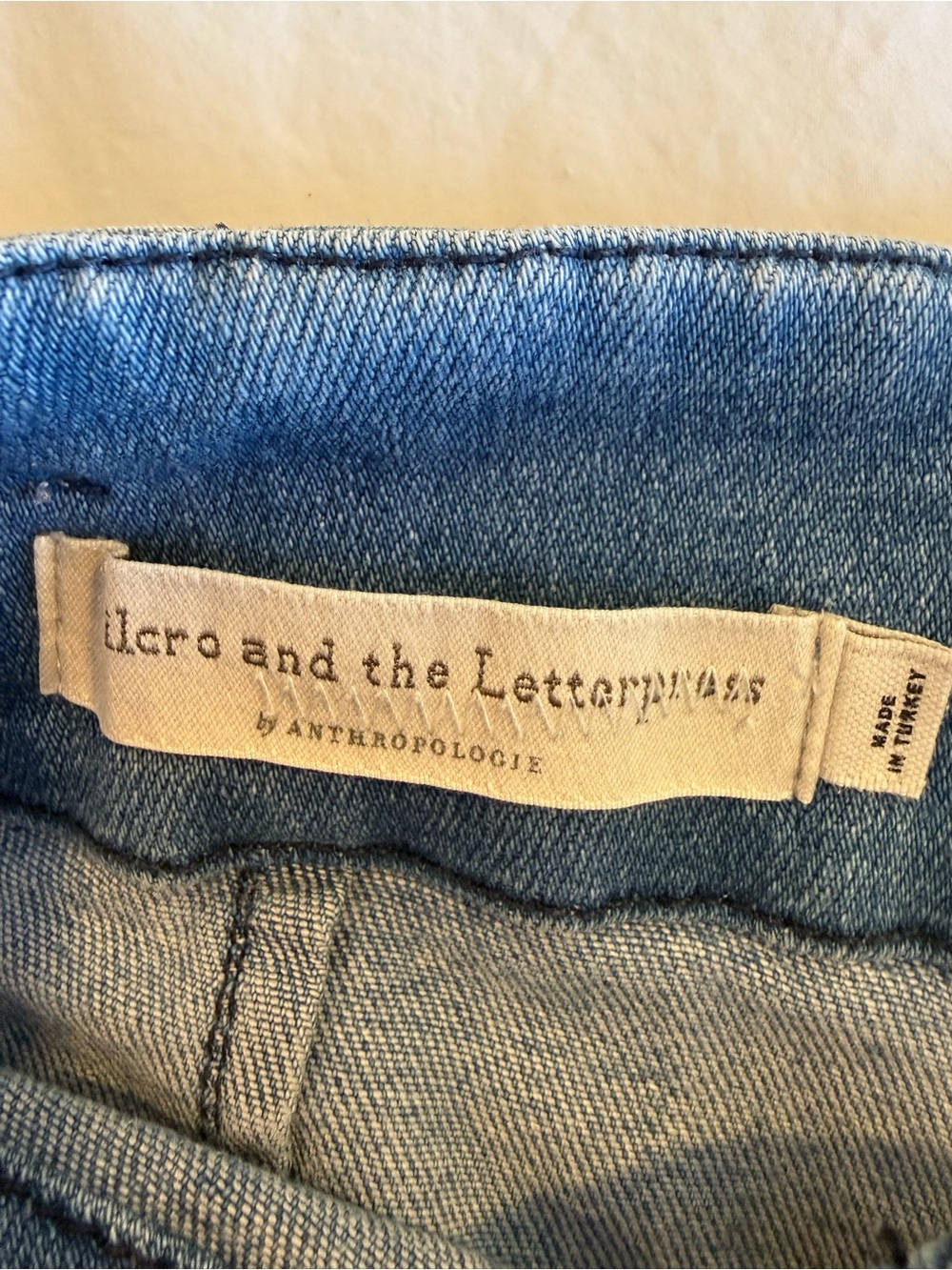 Pilcro and the Letterpress Light Blue Stretch Wide-Leg Jeans. Size:30 - Picture 8 of 12
